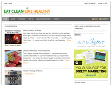 Tablet Screenshot of eatcleanlivehealthy.com